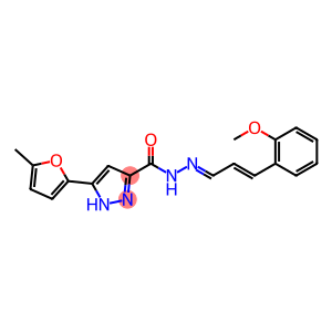 N'-[(1E,2E)-3-(2-methoxyphenyl)prop-2-en-1-ylidene]-3-(5-methylfuran-2-yl)-1H-pyrazole-5-carbohydrazide