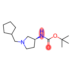 Carbamic acid, N-[(3S)-1-(cyclopentylmethyl)-3-pyrrolidinyl]-, 1,1-dimethylethyl ester
