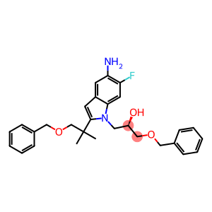 1H-Indole-1-ethanol, 5-aMino-2-[1,1-diMethyl-2-(phenylMethoxy)ethyl]-6-fluoro-α-[(phenylMethoxy)Methyl]-, (αR)-8