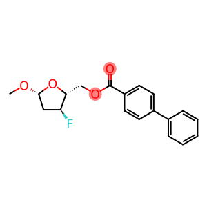 Methyl 2,3-Dideoxy-3-fluoro-5-O-(4-phenylbenzoyl)-α-D-erythro-pentofuranoside