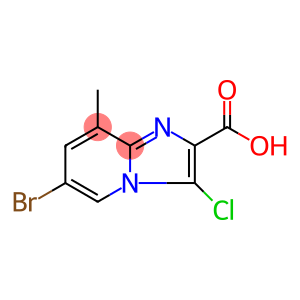 6-bromo-3-chloro-8-methylimidazo[1,2-a]pyridine-2-carboxylic acid