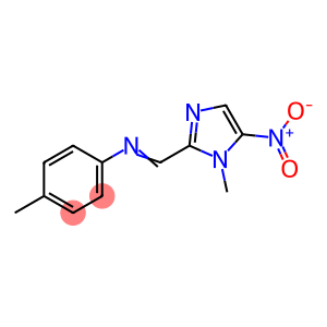 1-(1-methyl-5-nitro-imidazol-2-yl)-N-(4-methylphenyl)methanimine