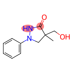 Dimezone S;(4R)-4-(hydroxymethyl)-4-methyl-1-phenyl-3-pyrazolidinone