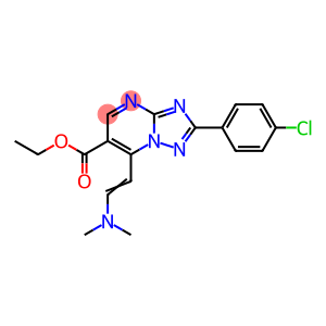 Ethyl 2-(4-chlorophenyl)7[(E)-2-(dimethylamino)vin yl][1,2,4]triazolo[1,5-a]pyrimidine-6-carboxylate