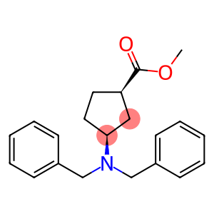 (1S,3R)-Methyl 3-(dibenzylamino)cyclopentanecarboxylate