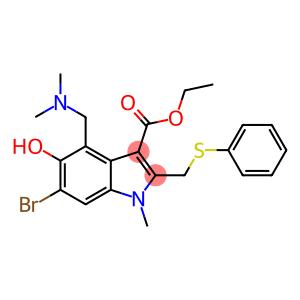 6-bromo-4-(2-methoxy-methyl)-5-hydroxy-1-methyl-2-(S-methyl benzene)-1-Indole-3-carboxylic acid ethyl ester