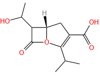 4-Oxa-1-azabicyclo[3.2.0]hept-2-ene-2-carboxylic acid, 6-(1-hydroxyethyl)-3-(1-methylethyl)-7-oxo-, [5R-[5α,6α(R*)]]- (9CI)