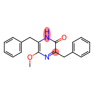 2(1H)-Pyrazinone, 5-methoxy-3,6-bis(phenylmethyl)-