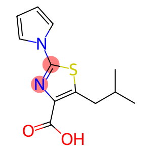 5-Isobutyl-2-pyrrol-1-yl-thiazole-4-carboxylic acid
