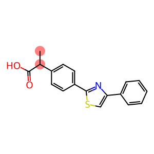 2-[4-(4-Phenylthiazol-2-yl)phenyl]propanoic acid