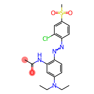 N-[2-[[2-Chloro-4-(methylsulfonyl)phenyl]azo]-5-(diethylamino)phenyl]acetamide