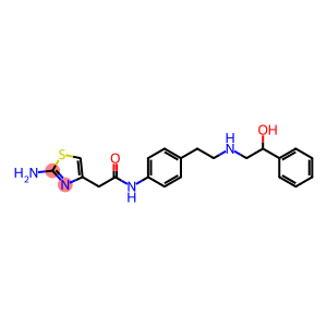 4-Thiazoleacetamide, 2-amino-N-[4-[2-[(2-hydroxy-2-phenylethyl)amino]ethyl]phenyl]-