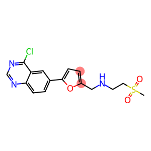 N-((5-(4-chloroquinazolin-6-yl)furan-2-yl)methyl)-2-(methylsulfonyl)ethanamine