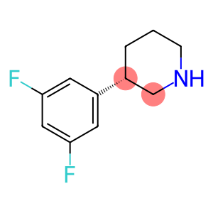Piperidine, 3-(3,5-difluorophenyl)-, (3S)-