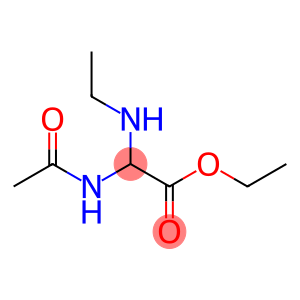 Acetic  acid,  (acetylamino)(ethylamino)-,  ethyl  ester  (9CI)