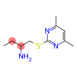1-((4,6-Dimethylpyrimidin-2-yl)thio)butan-2-amine