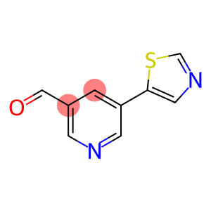 3-Pyridinecarboxaldehyde, 5-(5-thiazolyl)-
