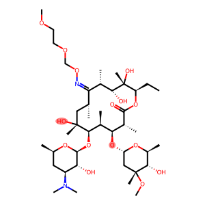 Erythromycin, 9-[O-[(2-methoxyethoxy)methyl]oxime], (9Z)-
