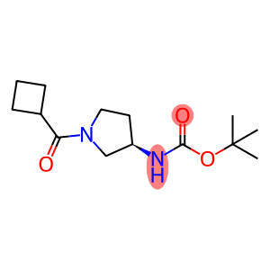 Carbamic acid, N-[(3R)-1-(cyclobutylcarbonyl)-3-pyrrolidinyl]-, 1,1-dimethylethyl ester