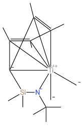 Dimethylsilylene(tetramethylcyclopentadienyl)(t-butylamido)dimethyl titanium