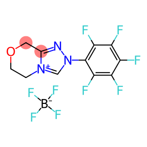 2-(Perfluorophenyl)-5,6-dihydro-8H-[1,2,4]triazolo[3,4-c][1,4]oxazin-2-ium tetrafluoroborate