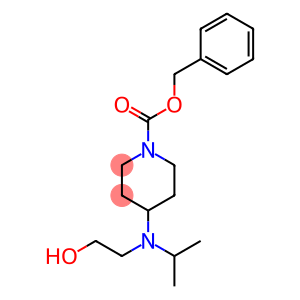 1-Piperidinecarboxylic acid, 4-[(2-hydroxyethyl)(1-methylethyl)amino]-, phenylmethyl ester