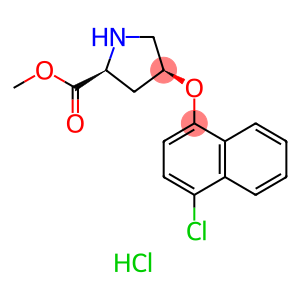 Methyl (2S,4S)-4-[(4-chloro-1-naphthyl)oxy]-2-pyrrolidinecarboxylate hydrochloride