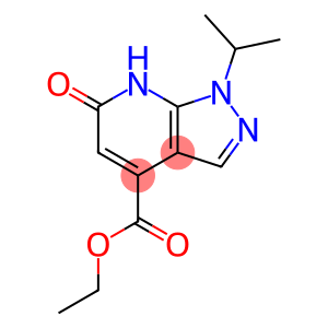 1H-Pyrazolo[3,4-b]pyridine-4-carboxylic acid, 6,7-dihydro-1-(1-methylethyl)-6-oxo-, ethyl ester