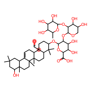 22β-Hydroxy-3β-[2-O-[2-O-(α-L-rhamnopyranosyl)-β-D-xylopyranosyl]-β-D-glucopyranuronosyloxy]olean-12-en-25-al