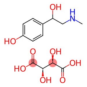 DL-4-Hydroxy-N-alpha-(methylaminomethy)benzylalcoholD-tartrate