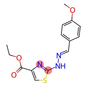 ethyl 2-[2-(4-methoxybenzylidene)hydrazino]-1,3-thiazole-4-carboxylate