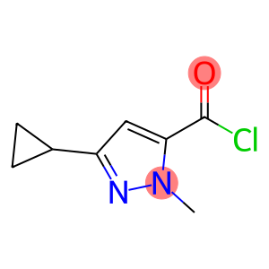3-cyclopropyl-1-methyl-1H-pyrazole-5-carbonyl chloride