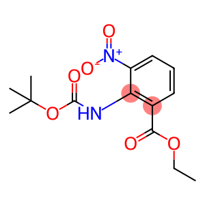 Ethyl-2-(tertiary butoxy carbonyl aMino)-3-nitro benzoate