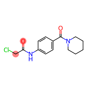 2-chloro-N-[4-(piperidine-1-carbonyl)phenyl]acetamide