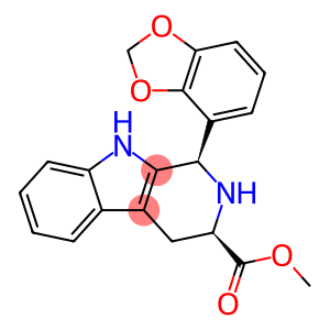 1H-Pyrido[3,4-b]indole-3-carboxylic acid, 1-(1,3-benzodioxol-4-yl)-2,3,4,9-tetrahydro-, methyl ester, (1R,3R)-