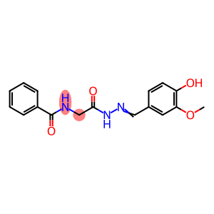 (E)-N-(2-(2-(4-hydroxy-3-methoxybenzylidene)hydrazinyl)-2-oxoethyl)benzamide