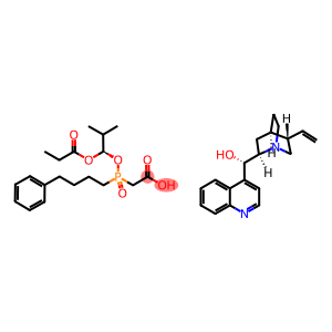 (8a,9R)-Cinchonan-9-ol mono[[(S)-[(1R)-2-methyl-1-(1-oxopropoxy)propoxy](4-phenylbutyl)phosphinyl]acetate]