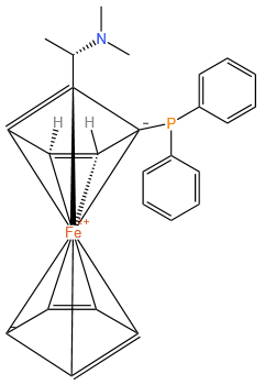 N,N-dimethyl-(2-(diphenylphosphino)ferrocenyl)-1-(methyl-1-methylamine)