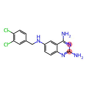 2,4,6-Quinazolinetriamine, N6-[(3,4-dichlorophenyl)methyl]-