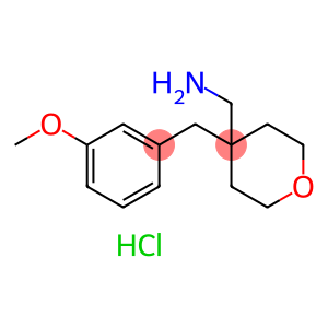 {4-[(3-Methoxyphenyl)methyl]oxan-4-yl}methanamine hydrochloride