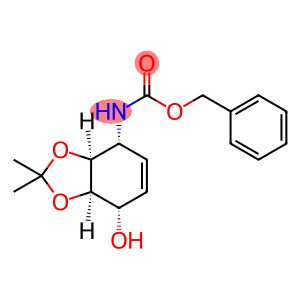 Carbamic acid, N-[(3aS,4R,7S,7aR)-3a,4,7,7a-tetrahydro-7-hydroxy-2,2-dimethyl-1,3-benzodioxol-4-yl]-, phenylmethyl ester