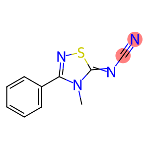 (4-methyl-3-phenyl-1,2,4-thiadiazol-5-ylidene)cyanamide