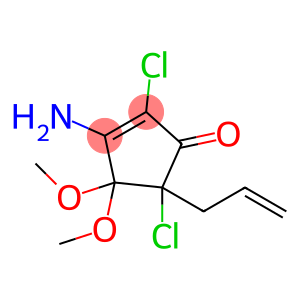2,5-dichloro-3-amino-4,4-dimethoxy-5-allyl-2-cyclopentenone