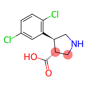 3-Pyrrolidinecarboxylic acid, 4-(2,5-dichlorophenyl)-, (3R,4S)-rel-