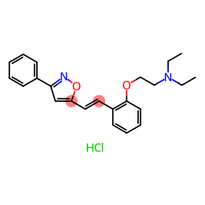 Ethanamine, N,N-diethyl-2-[2-[2-(3-phenyl-5-isoxazolyl)ethenyl]phenoxy]-, monohydrochloride, (E)- (9CI)