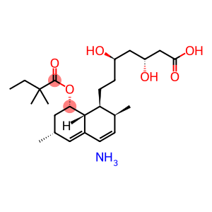 1-Naphthaleneheptanoic acid, 8-(2,2-dimethyl-1-oxobutoxy)-1,2,6,7,8,8a-hexahydro-,d-dihydroxy-2,6-dimethyl-, monoammonium salt, (R,dR,1S,2S,6R,8S,8aR)-