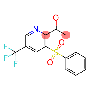 Ethanone, 1-[3-(phenylsulfonyl)-5-(trifluoromethyl)-2-pyridinyl]-