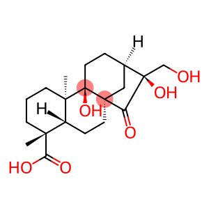 (4alpha,16alpha)-9,16,17-Trihydroxy-15-oxokauran-18-oic acid