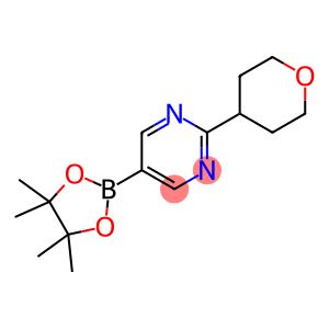 2-(tetrahydro-2H-pyran-4-yl)-5-(4,4,5,5-tetramethyl-1,3,2-dioxaborolan-2-yl)pyrimidine