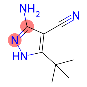 1H-Pyrazole-4-carbonitrile, 3-amino-5-(1,1-dimethylethyl)-